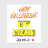 Sticker Livre de rebuts Halloween heureux (Feuille)