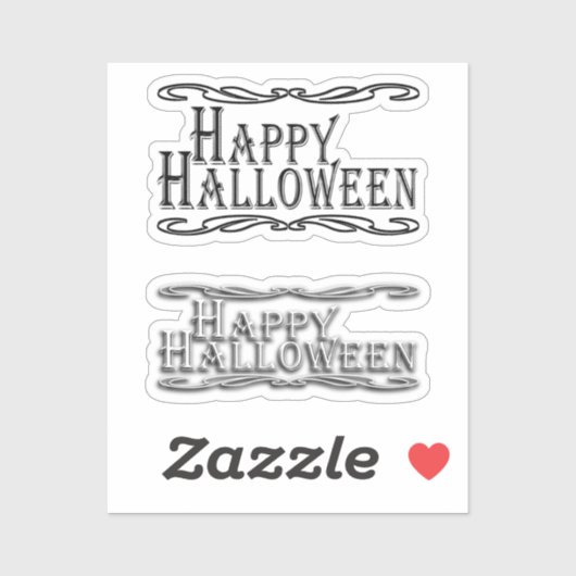 Sticker Livre de rebuts Halloween heureux (Feuille)