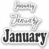 Sticker Livre de rebuts janvier (Recto)