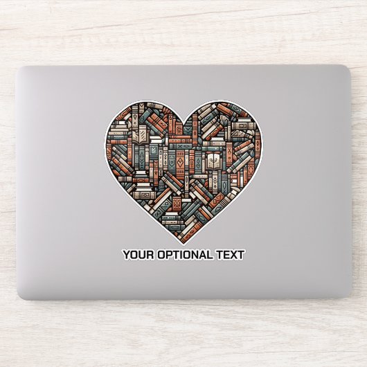 Sticker Livre de texte personnalisé Lover (Ordinateur)