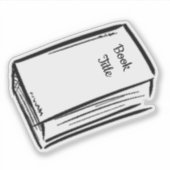 Sticker Livre de titre personnalisé (Devant)