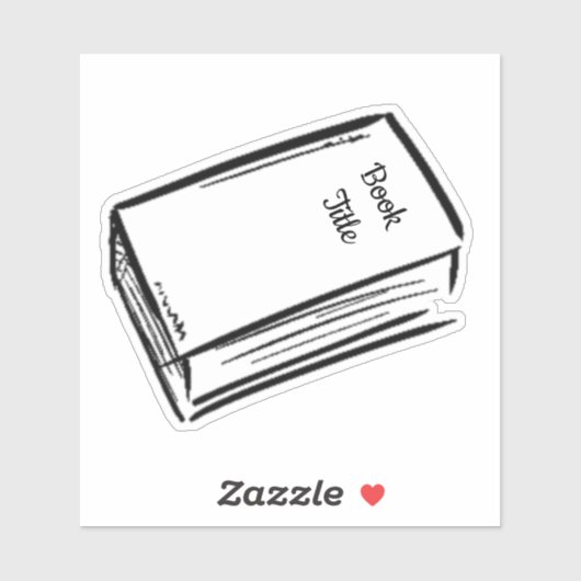 Sticker Livre de titre personnalisé (Feuille)