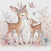 Sticker Livre d'histoire Bois Bébés Deer Love (Devant)