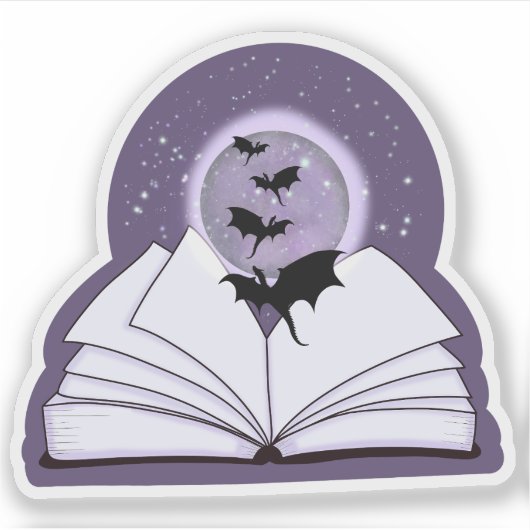 Sticker Livre et Dragons (Devant)