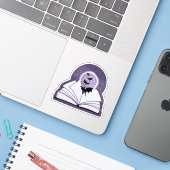 Sticker Livre et Dragons (Ordinateur portable avec iPhone)