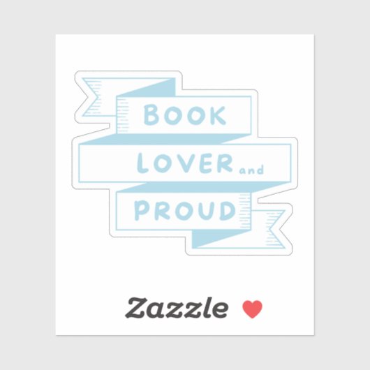 Sticker Livre Lover et Prouve Pastel Blue Retro (Feuille)