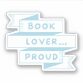 Sticker Livre Lover et Prouve Pastel Blue Retro (Devant)