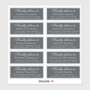 Sticker Livrer au script Mariage l'adresse du invité hors-