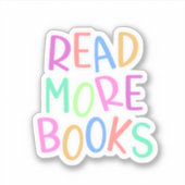 Sticker Livres Colorés Lire Plus (Devant)