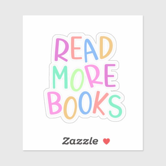 Sticker Livres Colorés Lire Plus (Feuille)