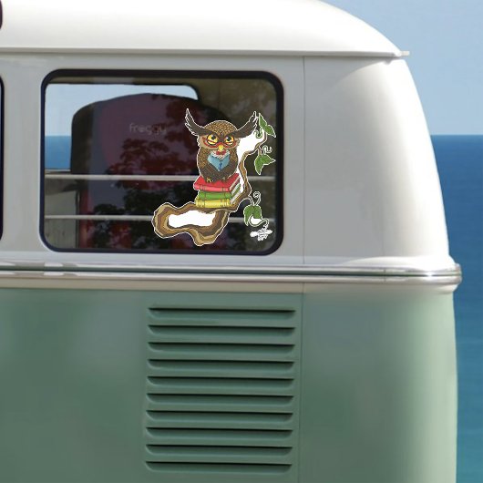 Sticker Livres Cute Owl