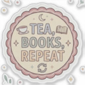 Sticker Livres de Thé Répéter (Devant)