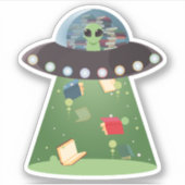 Sticker Livres d'enlèvement UFO (Devant)