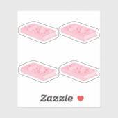 Sticker Livres floraux rose pâle (Feuille)