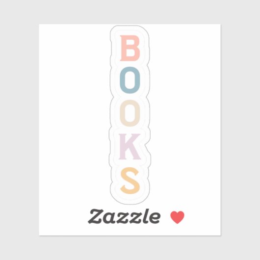 Sticker Livres Pastel (Feuille)