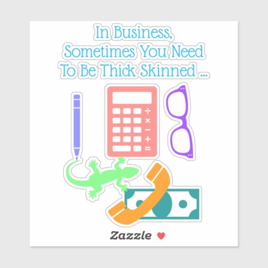 Sticker Lizard at Work (Feuille)