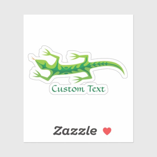 Sticker Lizard vert (Feuille)
