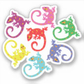 Sticker Lizards colorés (Devant)