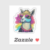 Sticker Llama Cute (Feuille)