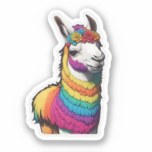 Sticker Llama Cute (Recto)