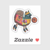 Sticker Llama Cute (Feuille)