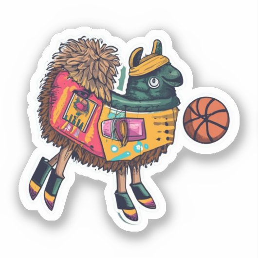 Sticker Llama Cute (Recto)