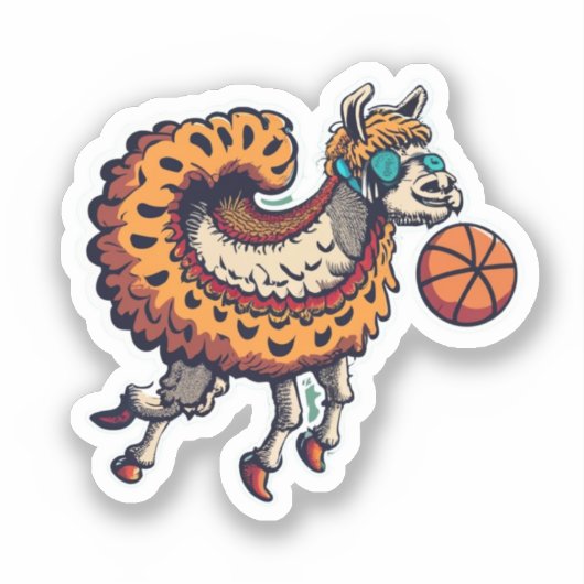 Sticker Llama Cute (Recto)