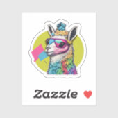 Sticker Llama Cute (Feuille)