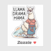 Sticker Llama Drama (Feuille)