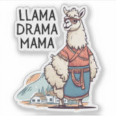Sticker Llama Drama (Devant)