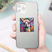 Sticker Llama with splatters (Téléphone)