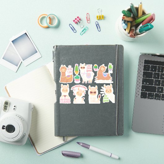 Sticker Llamas mignon (Couverture iPad)