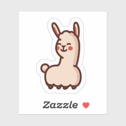 Sticker Llamas mignon (Feuille)