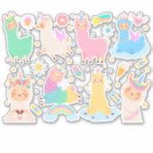 Sticker Llamas mignon (Devant)