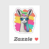 Sticker Llamas mignon (Feuille)