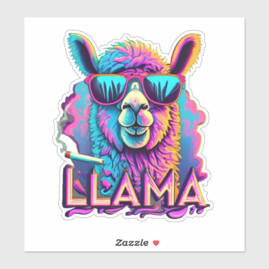 Sticker Llamas mignon (Feuille)
