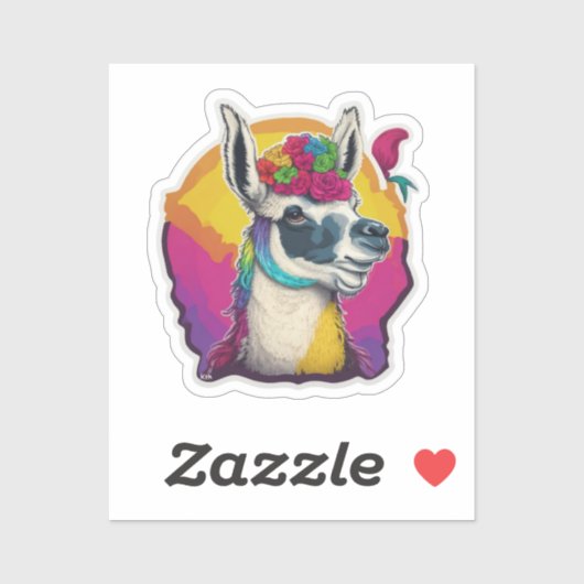 Sticker Llamas mignon (Feuille)