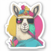 Sticker Llamas mignon (Recto)