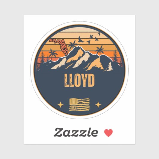 Sticker Lloyd, Floride (Feuille)