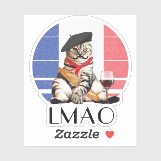 Sticker LMAO Le Meow (Feuille)