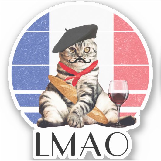 Sticker LMAO Le Meow (Devant)