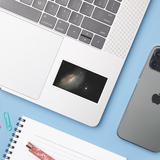 Sticker L'objet interstellaire Wayward Oumuamua. (Ordinateur portable avec iPhone)