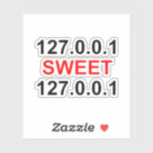 Sticker localhost sucré (Feuille)