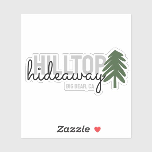 Sticker Location Cabine Vacances Vacances - Vinyl (Feuille)