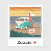 Sticker Locaux uniquement | VW Surf Van (Feuille)