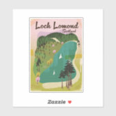 Sticker Loch Lamond Écosse (Feuille)