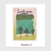 Sticker Loch Ness Écosse (Feuille)