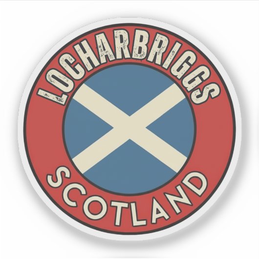 Sticker Locharbriggs, Écosse (Devant)