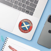 Sticker Locharbriggs, Écosse (Ordinateur portable avec iPhone)