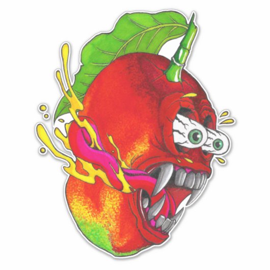 Sticker Loco de mango (Devant)